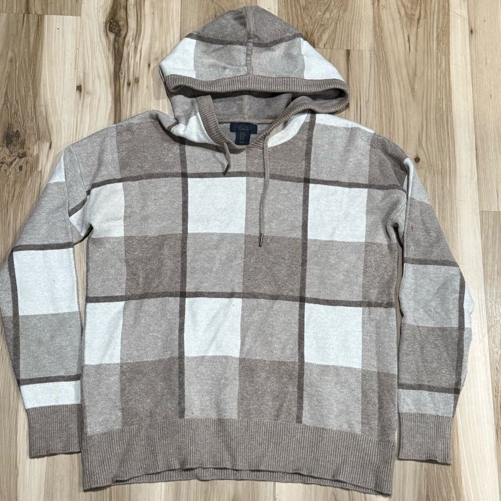 Rachel Rachel Roy Plaid Heavy Hoodie Sweatshirt Women’s Medium